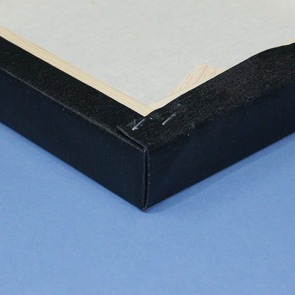 BASTIDOR MADERA 3,5X3,5 CUÑA CON TELA NEGRA